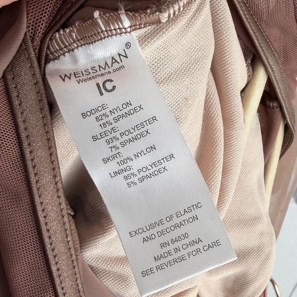 Weissman As It Was Corset Style Tutu Dress Costume Mauve IC 7/8 15911